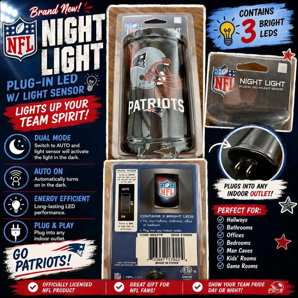 New England Patriots nightlight 